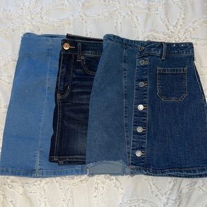 Jean skirts bundle